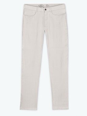 Alex Crane Cham Linen Pants Button Fly Men’s 28x30 In Bone